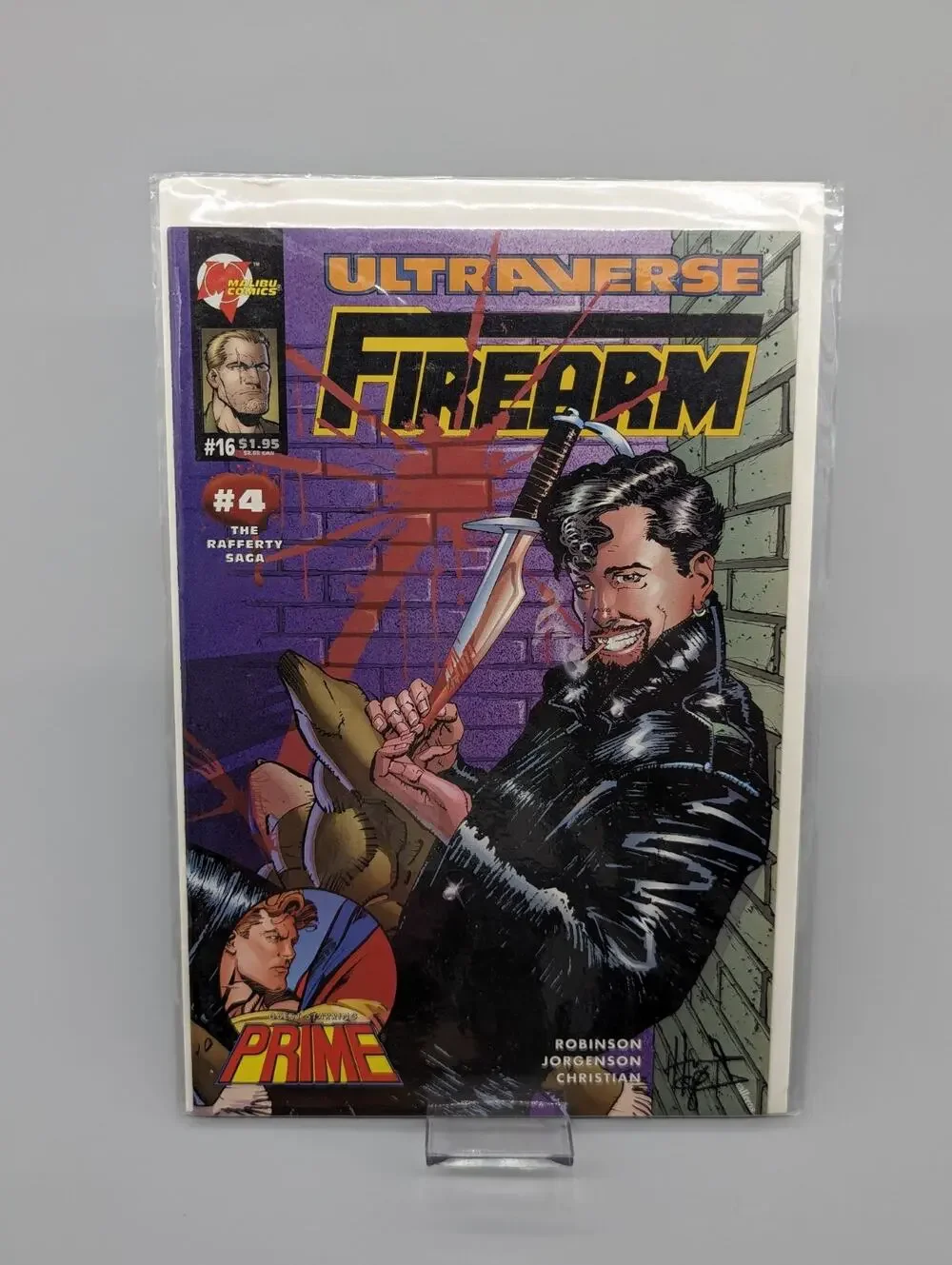 Ultraverse Firearm Issue #16 Comic Book Malibu Comics 1993 Boarded